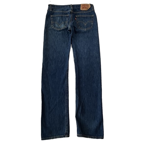 Levis 501 Denim Jeans Mens 32" x 36" Button Fly Straight Leg Blue Y2K Red Tab - Picture 2 of 12